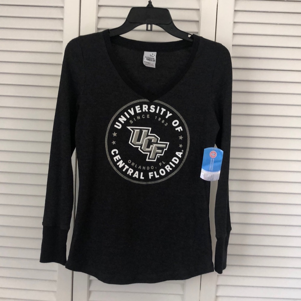UCF v-neck Long Sleeve Raglan Shirt